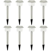 Solarleuchten 8er Set Zum Einstecken alesia h39cm