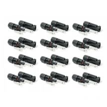 1 Bis 50 Paar Solar Stecker Für Solarkabel 4-6 Mm² Pv Stecker Kompatibel Mit Mc4 12 Paar