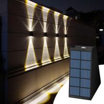 Solar-Wandleuchte für den Außenbereich, wasserdichte Gartendekoration, Solar-Veranda-Licht für Zuhause, Terrasse, Veranda, Hof, Garage (1