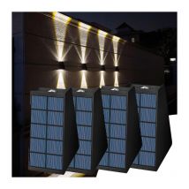 Solar-Wandleuchte für den Außenbereich, wasserdichte Gartendekoration, Solar-Veranda-Licht für Zuhause, Terrasse, Veranda, Hof, Garage (4