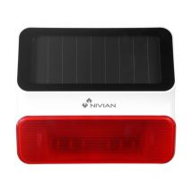 Nivian - Sirène d'alarme extérieure solaire