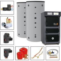 Solarbayer Holzvergaserset BioX 20- 1C Variante c mit 2xSLS-800S Pufferspeicher