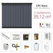 Solarbayer - Solarbayer Komplettsolarpaket cpc NERO12Z Bruttogesamtfläche 39,12m² Vakuumröhre