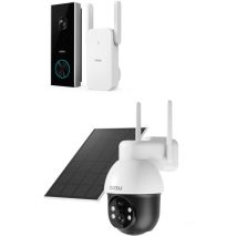 Aosu – Caméra solaire 5 Mpx PTZ – Vision nocturne couleur – Étanchéité IP66 – Compatible Alexa et Google