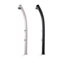 FORMIDRA Solardusche JOLLY 33L Aluminium Gartendusche Pooldusche Edelstahl Schwarz