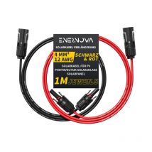 Enernova - Solarkabel 4mm²/6mm², Solarkabel Verlängerung 1/2/3/5/10/15/20M, Multi-Contact 4 Solarkabel, IP67 Wasserdichtem, Solarkabel