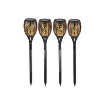Solarlampen 33 led 72cm Flackerlicht Outdoor Gartendeko - 4er Pack