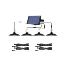 Solarlampen 4 Köpfe 80LED Beleuchtung Indoor Outdoor Schuppen IP65 mit 3 m Kabel -heißes Licht