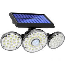Solar-außenleuchte, 70 Leds, Ip65 Wasserdicht Mit Bewegungssensor, 360° Drehbare Solar-wandleuchte