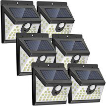 Solarleuchte für den Außenbereich mit Bewegungsmelder 40 LEDs 3 Modi Wasserdicht Schwarz