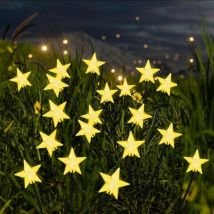 Solarleuchten für den Außenbereich, Gartenleuchten, Solar-Sternlichter, Weihnachtsdekorationen für den Außenbereich, wasserdichte dekorative Lichter