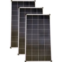 Solarmodule 3 Stück 130 Watt Poly Solarpanel Solarzelle 1290x675x30 92459