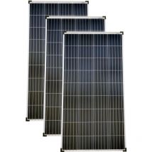 Solarmodule 3 Stück 140 Watt Poly Solarpanel Solarzelle 1300x668x35 91698