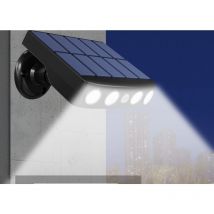 LaBlanc – Wasserdichte, verstellbare Solarleuchte für den Außenbereich mit Bewegungsmelder, hochwertiges Schnellladepanel, 4 kaltweiße COB-LEDs 500