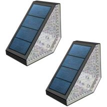 LUMISKY Solar Treppenleuchten 2er-Set – 5 cm – Wetterfest IP44 – Autark – Einfache Montage – Außenbeleuchtung