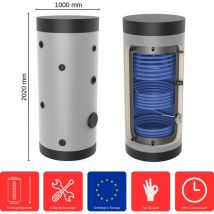 Solarspeicher 1000 Liter SP-2-1000 Trinkwasserspeicher Warmwasserspeicher Boiler