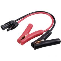 Tru Components - Solarstecker auf Batterieklemme Kabellänge 300 mm TC-12195648 Schwarz, Rot Inhalt: 2