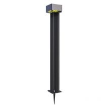 Solarsys - Ensemble de deux Luminaire Solaire 300 Lumens 1,2W Panneau Solaire,Traitement Anticorrosion,Visserie et Kit d'installation Inclus pour