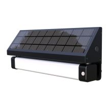 Lampe Solaire Applique Murale Solaire Extérieure – 1000 Lumens, Panneau Solaire 4w, Autonomie 72h, Détecteur De Mouvement, 3 Modes, Étanche Ip65 – 
