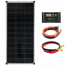 Solartronics - 100 Watt 12V Solar Set 20A Laderegler gelb Solaranlage Inselanlage Garten Camping Solarmodul 1200mm
