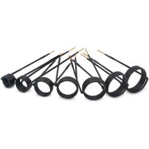 Solary - 7 Pcs Bobines de Chauffage par Induction Magnétique (Diamètre: 15mm+20mm+25mm+30mm+35mm+40mm+45mm) - Noir