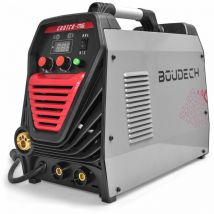 Soldadora de hilo continuo CASTER-MIG 160Amp con doble funcin MIG/MMA. Se suministra con pistola de soldar, pinza de masa, portaelectrodos, cepillos