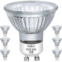 Soldes Ampoules Halogènes GU10 35W 230v MR16 pour Rail, encastré, éclairage d'accentuation, plafonnier, hotte, dimmable blanc chaud, lot de 6