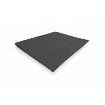 Drap plat en coton percale 260x300 cm camille anthracite, par songe de camille