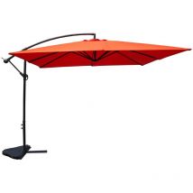Parasol cuadrada terracota 3 x 3 m solenzara