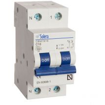 Interruptor Magnetotérmico 1 Polo + Neutro 16A Solera