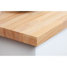 Gravahaus - Solid Ash Wood Worktop 3M x 635mm x 40mm - Premium Real Wooden Timber Kitchen Countertop