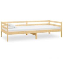 Day Bed without Mattress Solid Wood Pine 90x200cm vidaXL