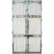 Solid wood and iron interior or exterior old medieval sliding door