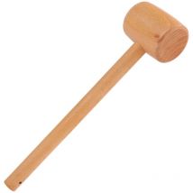 Groofoo - Solid Wood Hammer Leather Craft Tools Carving Beech Hammer Hand&8209Made diy Carpenter Mallet