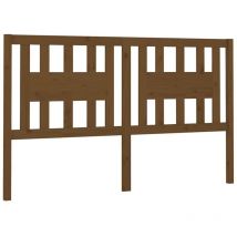 Headboard Honey Brown 206x4x100 cm Solid Wood Pine vidaXL