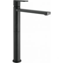 Solido - Waschtischarmatur Glam xl Armatur - moderner Wasserhahn Bad druckfest, schwarz matt