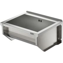 KUNE Solidum 50 Edelstahl Ausgussbecken – 50 cm Innenbreite – Ideal für Hobbyraum, Garage, Keller