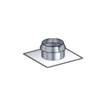 Solin toit plat collerette sio 180-230 Poujoulat Noir mat ral 9019 - 31999070-9019