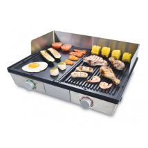 Sanyo Deli Grill Grill elettrico da tavolo Nero, Argento 2200 w