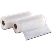 Solis Vakuumierfolie 20 x 600 cm – lebensmittelecht, wiederverwendbar, mikrowellenresistent – 2er Pack