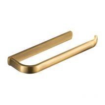 Sollbry - 1 barre porte-serviettes en laiton pour salle de bain en or brossé, porte-serviettes mural antirouille, accessoires de salle de bain,