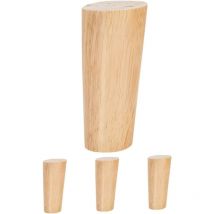 1 jeu de pieds de meubles en bois, pieds de rechange pour canapé, pieds de canapé en bois, pieds de canapé en bois, pieds de canapé en bois - Sollbry