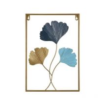 Sollbry - 1 pièce de décoration murale en métal pour salon, décoration murale de salon, décoration murale en silhouette (43 x 30 cm)