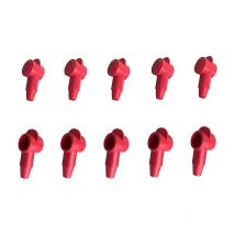 Sollbry - 10 pcs Casquette de protection de câble de batterie casquette isolante rouge