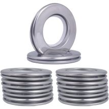10 pièces oeilet de Rideau, Anneaux de Rideau en métal de diamètre intérieur avec œillets 42mm Rideaux à œillets Romains pour fenêtre de Salle de