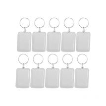 10 pièces porte-clés anneau fendu porte-clés cadre Photo porte-clés - Sollbry