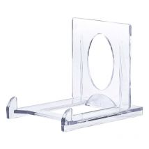 Sollbry - 10 Stück transparenter, verstellbarer Präsentationsständer, Tellerhalter, Kunststoff-Display, transparente Staffeleien, Buchständer für