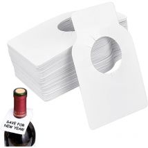 100 Étiquette de Cave à Vin Étiquettes de Bouteille de Vin Étiquettes Réutilisables Vin Étiquettes Bouteille Vin Étiquette Goulot Bouteille Vin