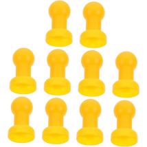 10er-Pack Trampolinkappen für Kinder, Trampolinhut-Zubehör, Trampolinstangenpolsterung, Sicherheitskappen, Trampolinstangenersatz, Netzhaken (Gelb,