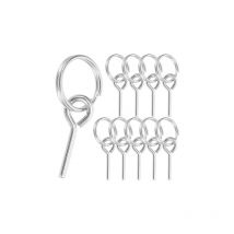 Sollbry - 10Pcs Anneaux De Poteau De Tente Remplacement D'anneau De Tente avec des Broches Broche De Connexion De Corde De Camping Anneau De Camping